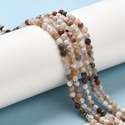 Natural Mexican Lace Agate Bead Strands G-E608-A11-B-1