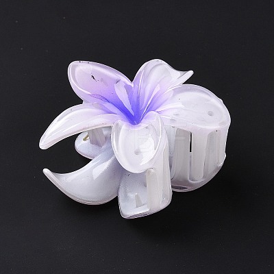 Plastic Claw Hair Clips X-OHAR-P020-08D-1