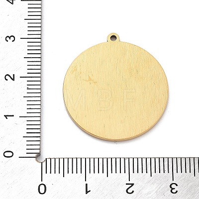 304 Stainless Steel Pendants STAS-Q002-04G-1