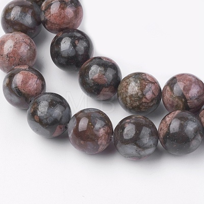 Natural Glaucophane Beads Strands G-F560-10mm-C01-1