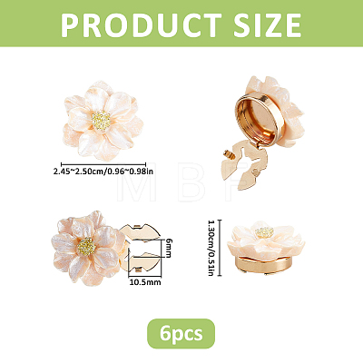 6Pcs Alloy Cufflinks FIND-PH0038-34E-1