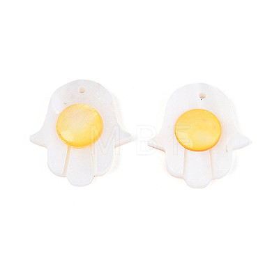Natural Freshwater Shell Pendants BSHE-T014-28-1