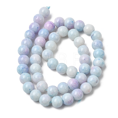 Ombre Effect Dyed Glass Beads Strands GLAA-T031-01O-02-1