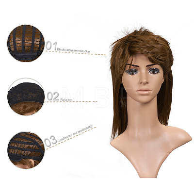 Mullet Wigs for Men OHAR-G007-01-1