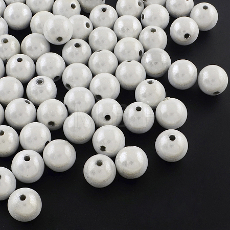 Spray Painted Acrylic Beads MACR-Q154-12mm-001-1
