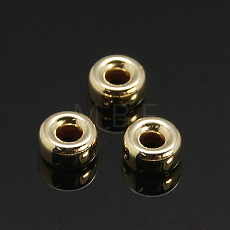 Yellow Gold Filled Beads Spacers KK-G159-4x2mm-1-1