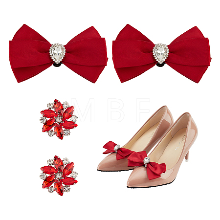 Wedding Shoe Decoration Sets AJEW-NB0005-13C-1
