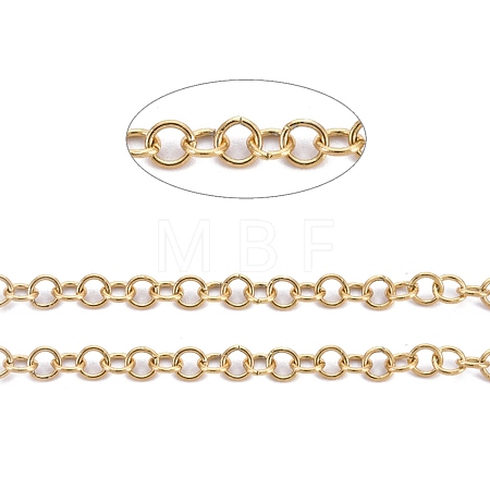PVD Vacuum Plating 304 Stainless Steel Rolo Chains CHS-F011-08B-G-1