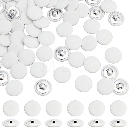 100Pcs Cloth Shank Buttons BUTT-NB0001-72A-01-1