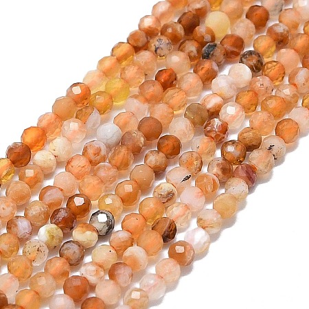 Natural Fire Opal Beads Strands G-G106-C03-01-1