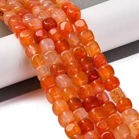 Natural Dragon Veins Agate Beads Strands G-G177-E08-01-1
