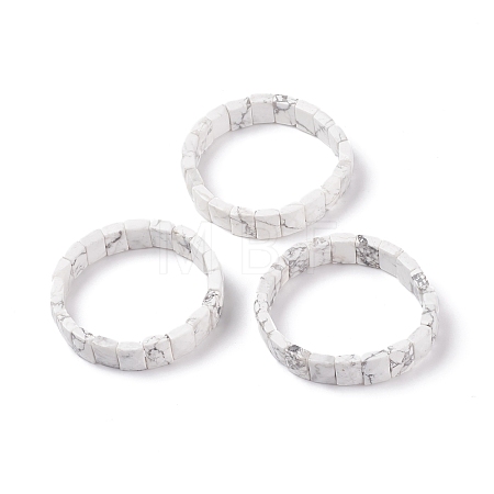 Natural Howlite Stretch Bracelets BJEW-F406-B21-1