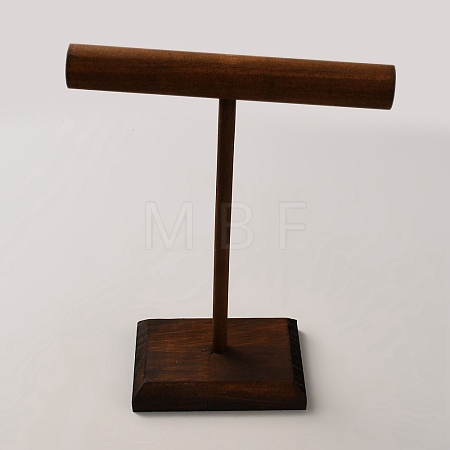 T-Bar Wood Bracelet Organizer Display Stands BDIS-WH0011-09C-1