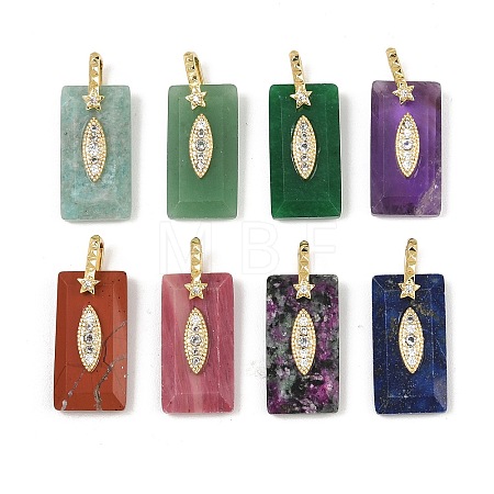 Natural Mixed Stone Faceted Pendants GG-CBA4154-06G-1