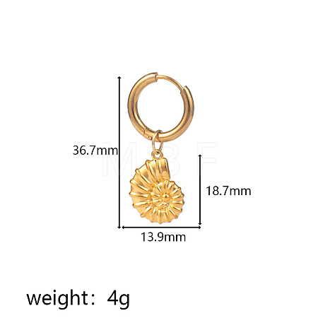 304 Stainless Steel Hoop Dangle Earrings WG37D9E-08-1
