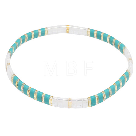Bohemian Glass Seed Beaded Stretch Bracelets JM4508-32-1