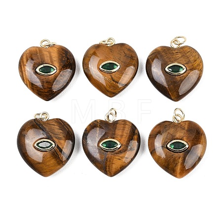 Natural Tiger Eye Pendants G-Z134-04A-1