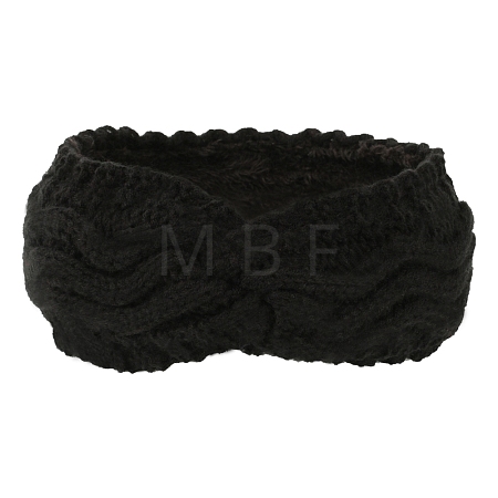 Polyacrylonitrile Fiber Yarn Warmer Headbands with Velvet COHT-PW0001-24B-1