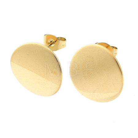 Ion Plating(IP) 201 Stainless Steel Stud Earrings EJEW-K270-06B-G-1