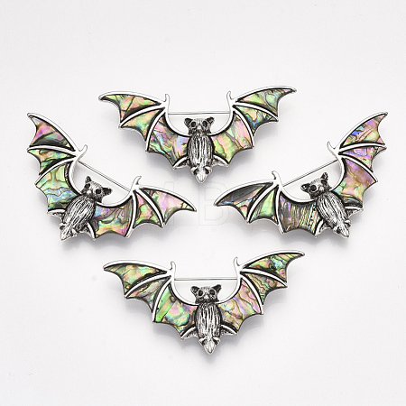 Abalone Shell/Paua Shell Brooches/Pendants X-SHEL-S275-43-1