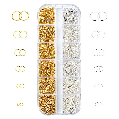 1280Pcs Iron Open Jump Rings IFIN-YW0003-53-1