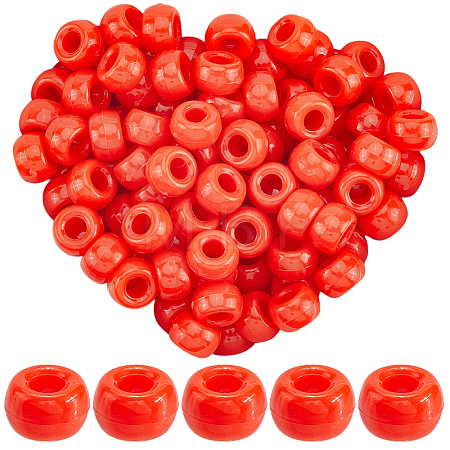 800Pcs Opaque Plastic Beads KY-SP0001-47C-1