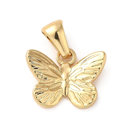 304 Stainless Steel Butterfly Charms STAS-L272-007G-1