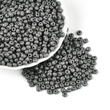 6/0 Baking Paint Glass Round Seed Beads SEED-S036-01C-09-1