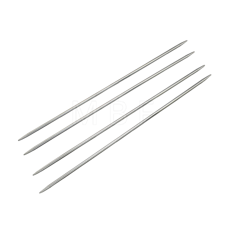 Tarnish Resistant Stainless Steel Double Pointed Knitting Needles(DPNS) TOOL-R044-240x2.5mm-1