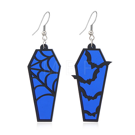 Halloween Coffin Acrylic Dangle Earrings FS-WG35652-02-1
