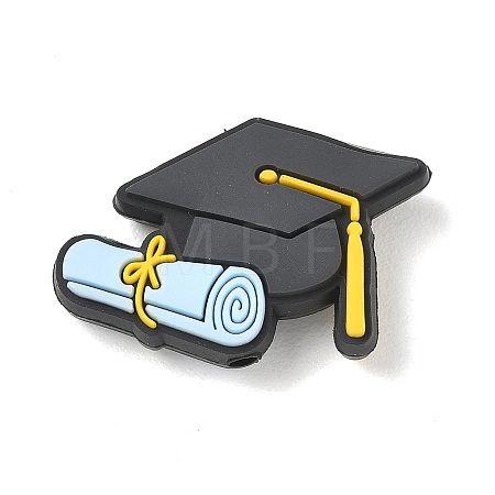 Graduation Theme Silicone Beads SL-CBAF318-B07-1