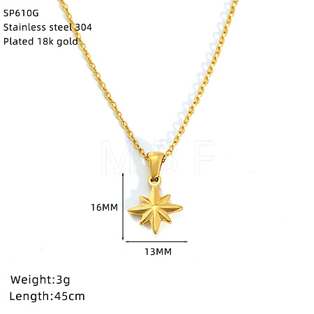 304 Stainless Steel Pendant Necklaces FS-WG91839-02-1