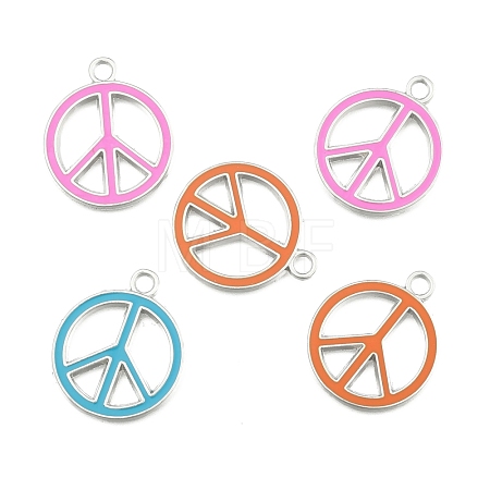 Alloy Enamel Pendants ENAM-P066-M-1