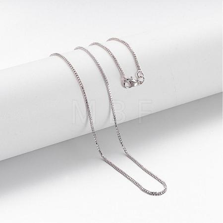 Brass Chain Necklaces MAK-F013-02P-1