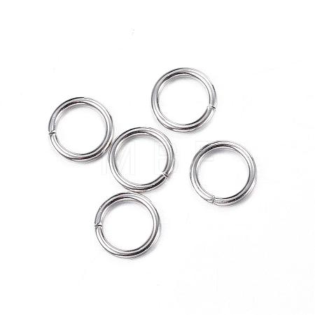 Tarnish Resistant 304 Stainless Steel Open Jump Rings STAS-N0014-71P-6mm-1