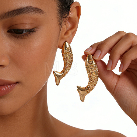 Alloy Stud Earrings for Women WG958F1-01-1