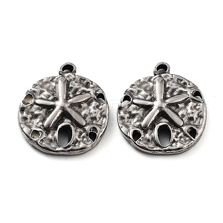 201 Stainless Steel Pendants STAS-Z057-15AS-1