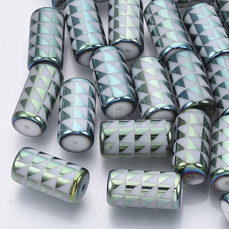 Electroplate Glass Beads EGLA-N003-05C-1