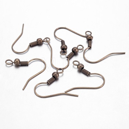 Antique Bronze Brass Earring Hooks X-KK-Q361-AB-1