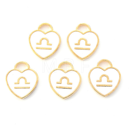 Light Gold Plated Alloy Enamel Pendants ENAM-R136-30-11-1