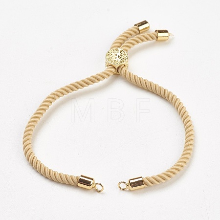 Nylon Twisted Cord Bracelet Making X-MAK-F018-08G-RS-1