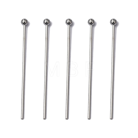 Tarnish Resistant 304 Stainless Steel Ball Head pins STAS-M010-30mm-01-1