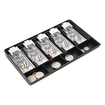 1Pc ABS Plastic & Iron Cash Register Drawer Insert Tray AJEW-GA0010-62-1
