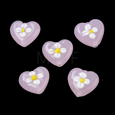 Handmade Lampwork Enamel Beads LAMP-Z020-03B-1