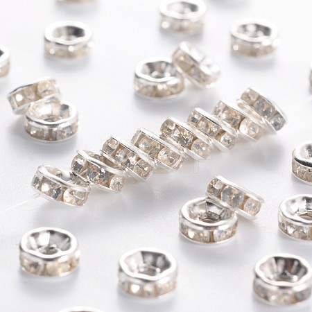 Iron Crystal Rhinestone Spacer Beads RB-A009-6MM-S-1