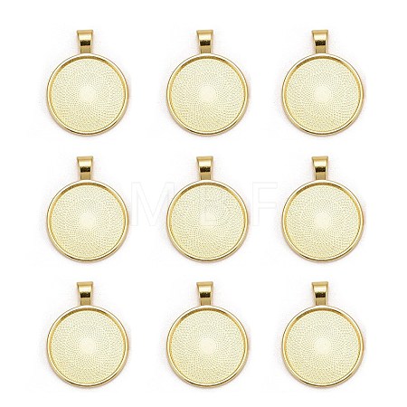 Tibetan Style Alloy Pendant Cabochon Settings LS-TIBE-R295-055G-LF-1