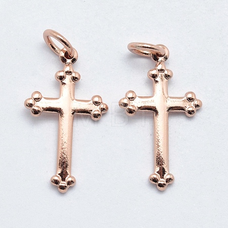 Brass Pendants KK-J279-30RG-NR-1