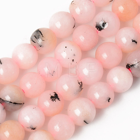 Natural Quartz Beads Strands G-R479-6mm-06-1
