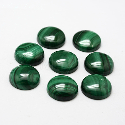 Natural Malachite Cabochons G-O146-03G-1