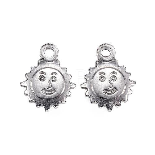 304 Stainless Steel Charms STAS-F039-48-P-1